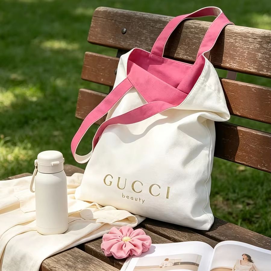 Canvas Tote Bag - GUCCIs bag Women Canvas Tote Bag