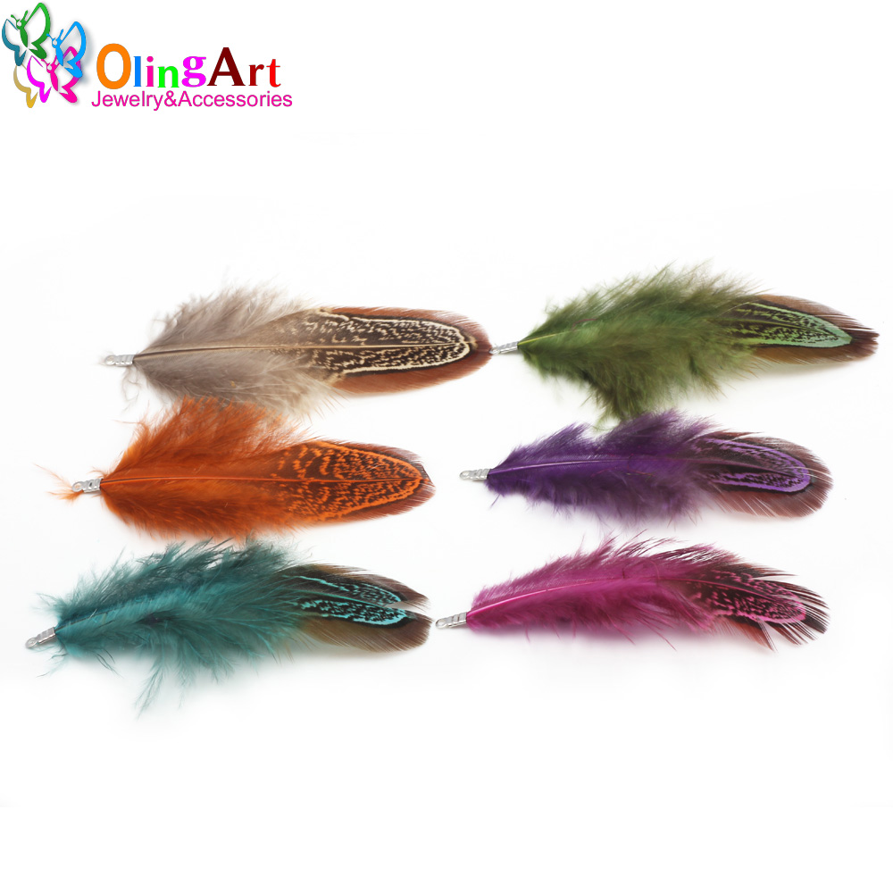 OlingArt Colorful Dyeing Natur - Women'S Fashion Earrings ulasan dan harga