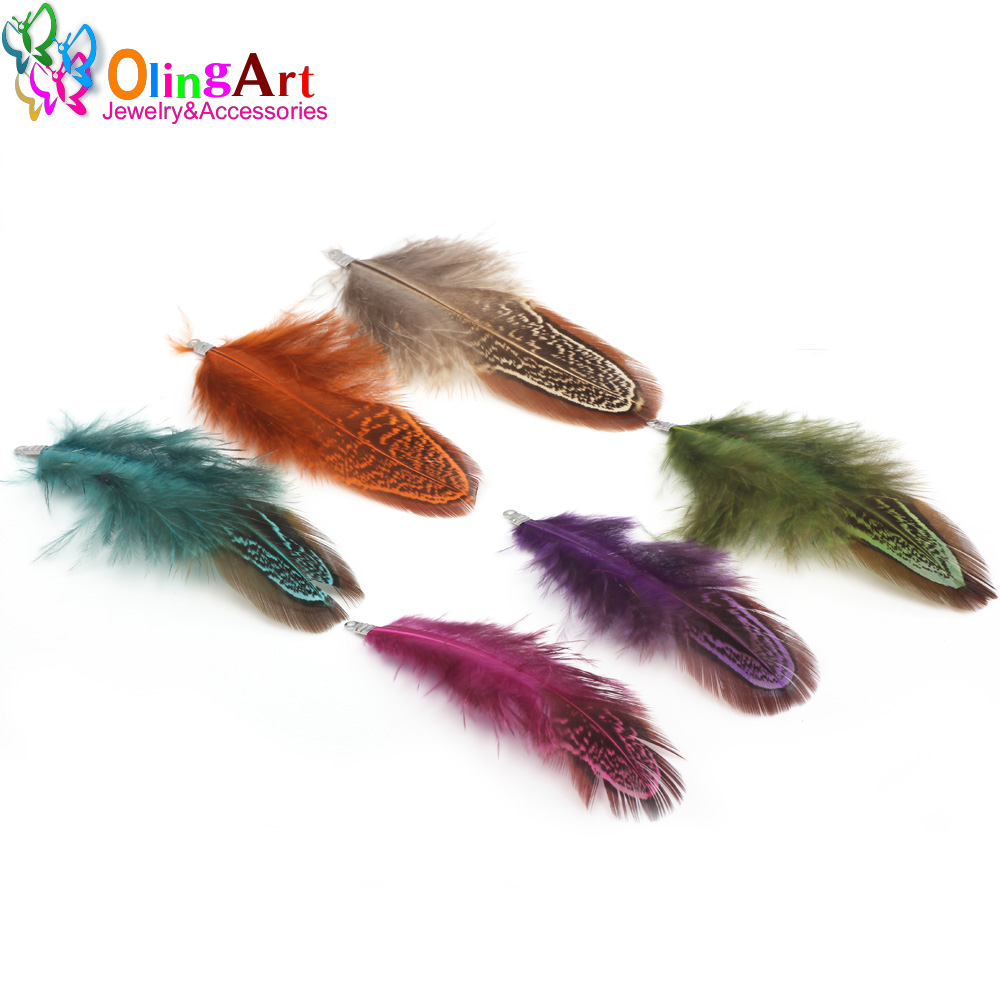 OlingArt Colorful Dyeing Natur - Women'S Fashion Earrings ulasan dan harga