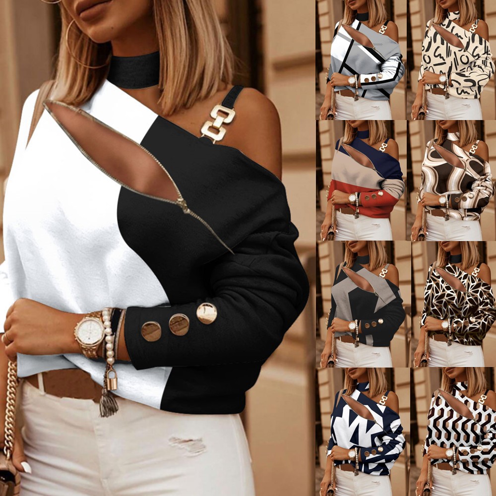 Women's Off Shoulder Blouse wi - Women Fashion Style ulasan dan harga