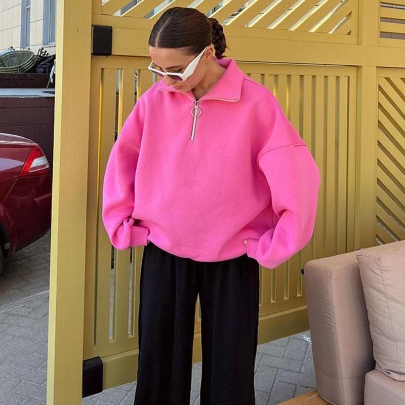 QXND Womens 2023 Fashion Overs - Women'S Fashion Quarter Zip ulasan dan harga