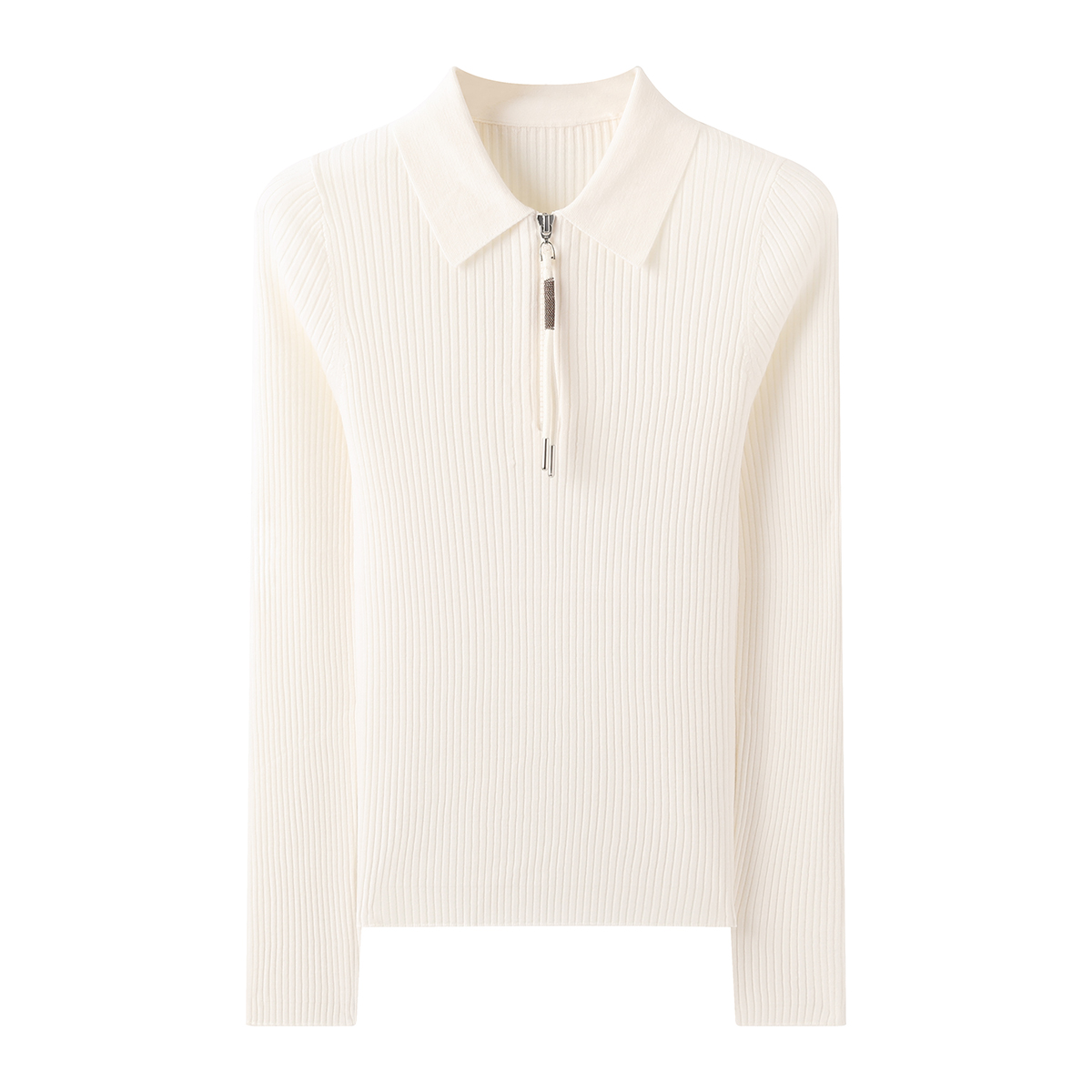 BY4521226 Women's 100% Wool Ri - Women'S Fashion Quarter Zip ulasan dan harga