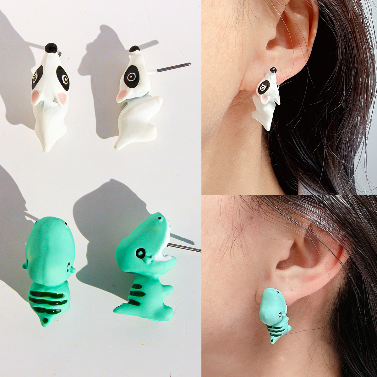 2pcs/1pair Animal Cartoon Stud - Women'S Fashion Earrings ulasan dan harga