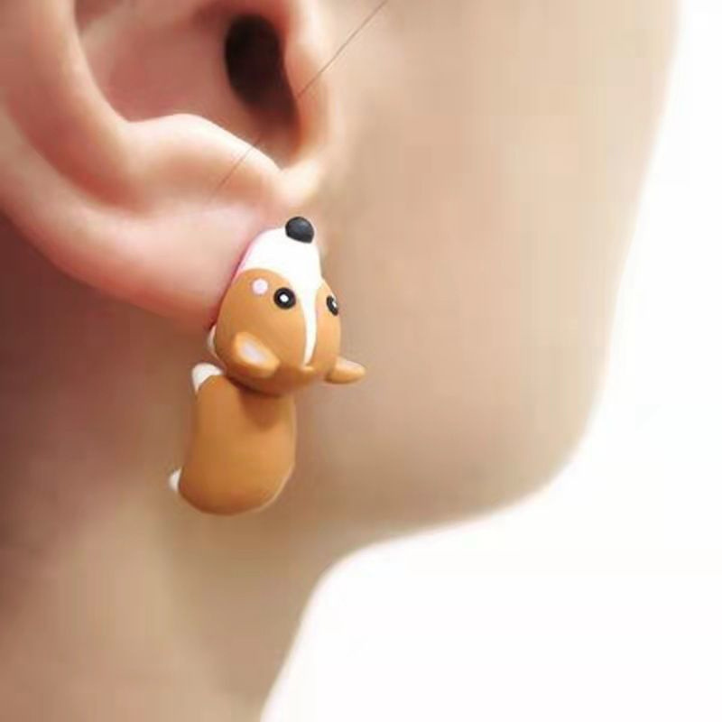 2pcs/1pair Animal Cartoon Stud - Women'S Fashion Earrings ulasan dan harga