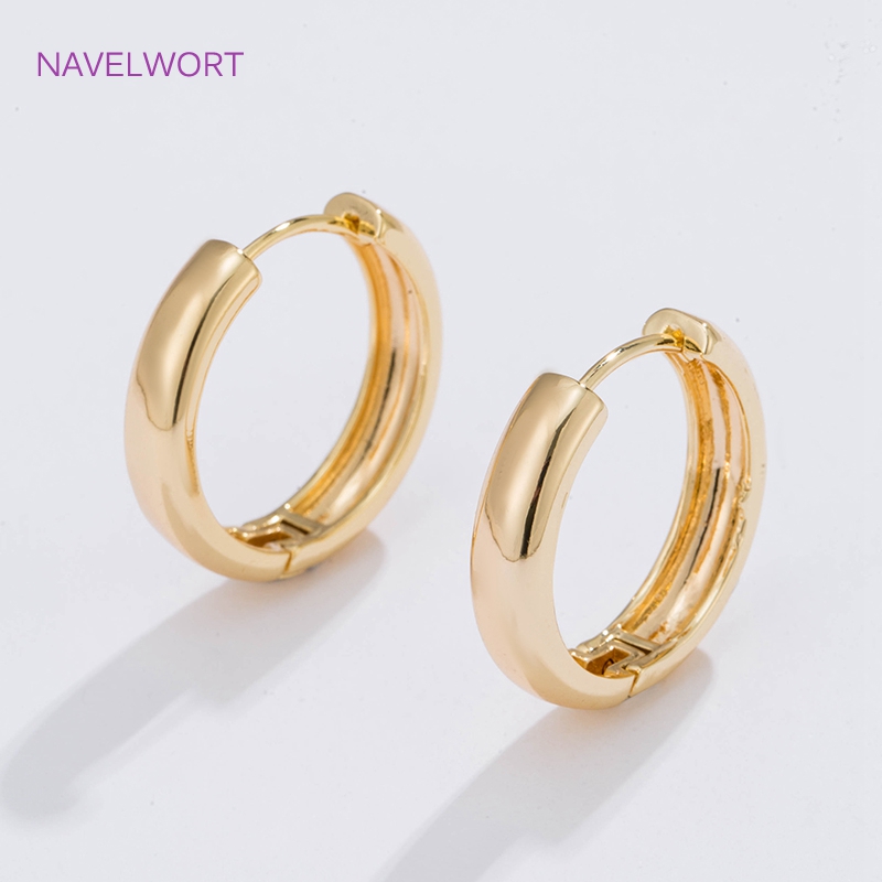 6 Sizes Gold Plated Circle Hoo - Women'S Fashion Earrings ulasan dan harga