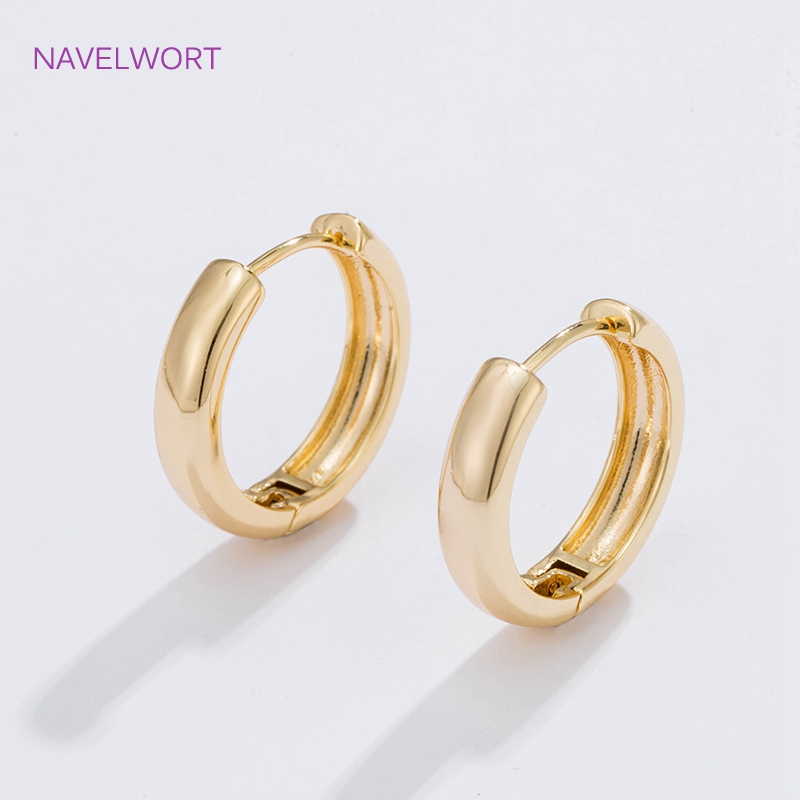 6 Sizes Gold Plated Circle Hoo - Women'S Fashion Earrings ulasan dan harga