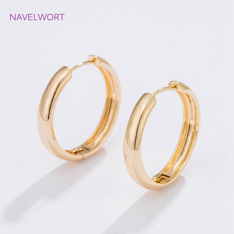 6 Sizes Gold Plated Circle Hoo - Women'S Fashion Earrings ulasan dan harga