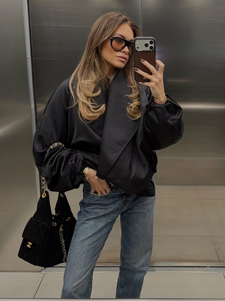 Women's Autumn Padded Bomber J - Women'S Fashion Bomber Jacket ulasan dan harga