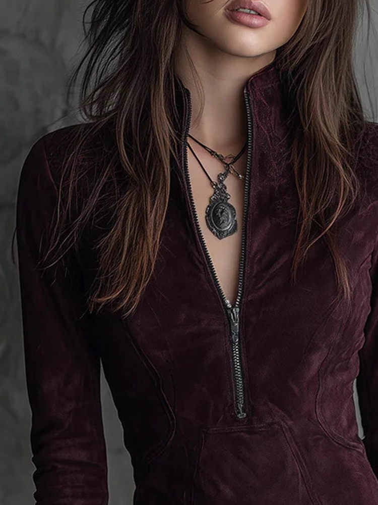 2026 Half Zip-up Stand Collar  - Women'S Fashion Quarter Zip ulasan dan harga