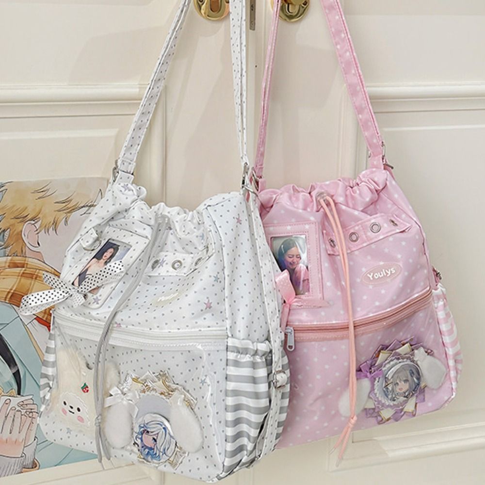 Cute Polka Dot Pattern Ita Bac - Canvas Tote Bag ulasan dan harga