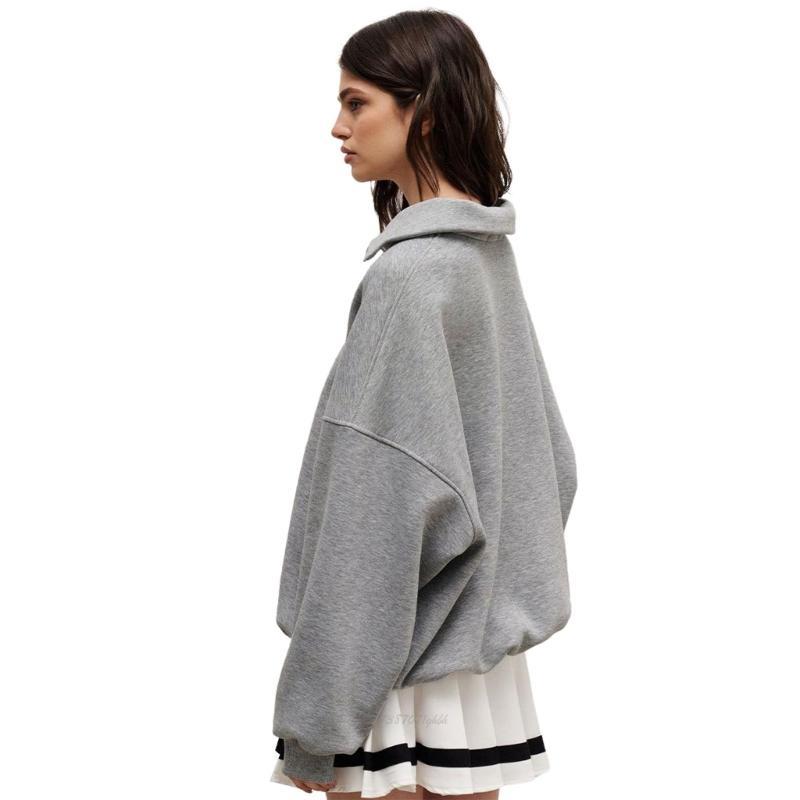 X5XA Women Fashion Long Sleeve - Women'S Fashion Quarter Zip ulasan dan harga