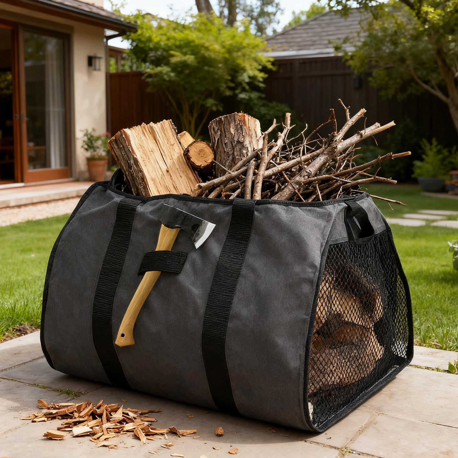 Firewood Carrier Large Portabl - Canvas Tote Bag ulasan dan harga