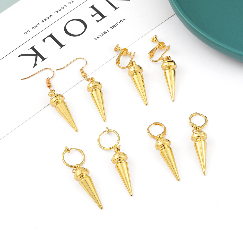 Fashion Anime Golden Color Awl - Women'S Fashion Earrings ulasan dan harga