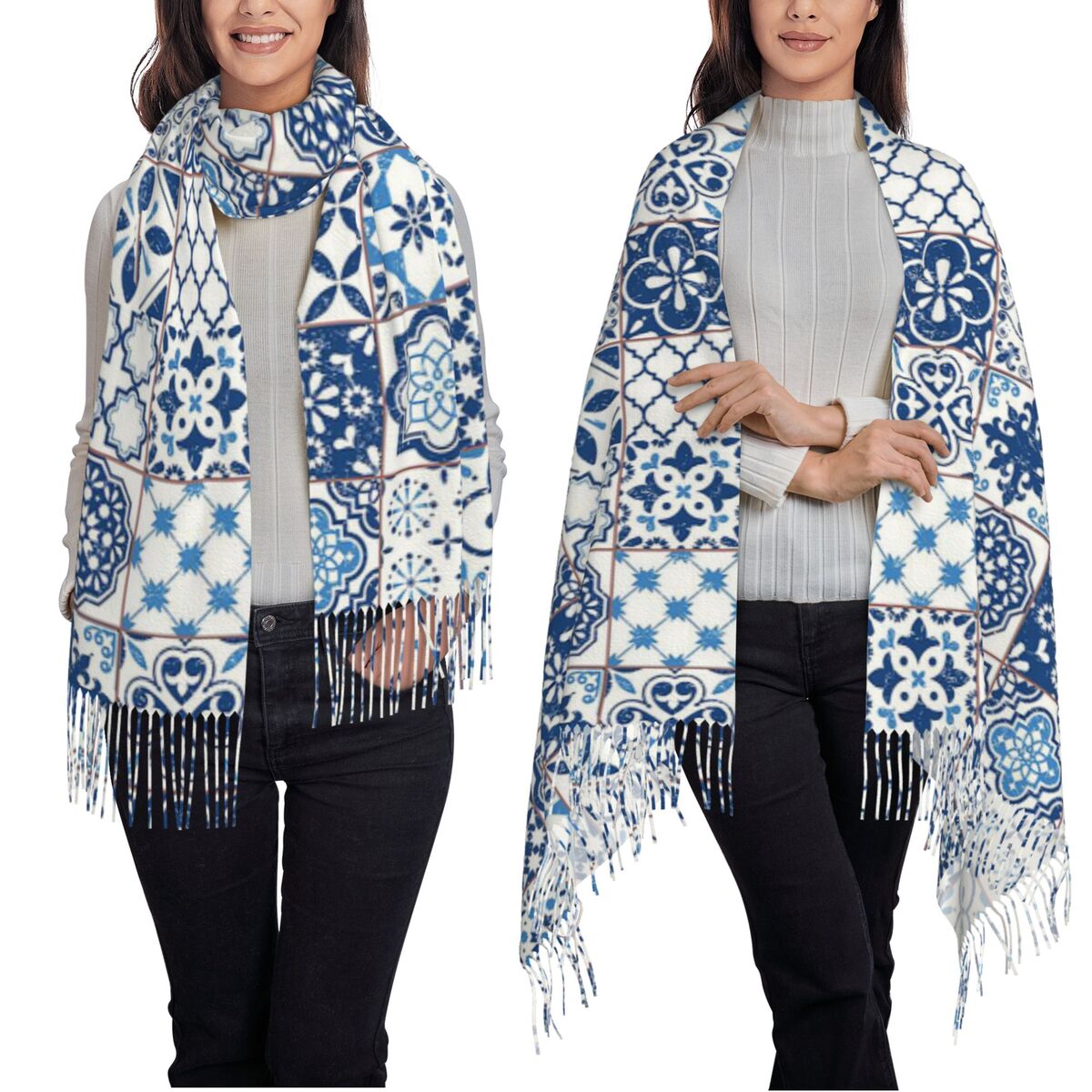 Blue Portuguese Tile Portugal  - Women'S Fashion Portugal ulasan dan harga