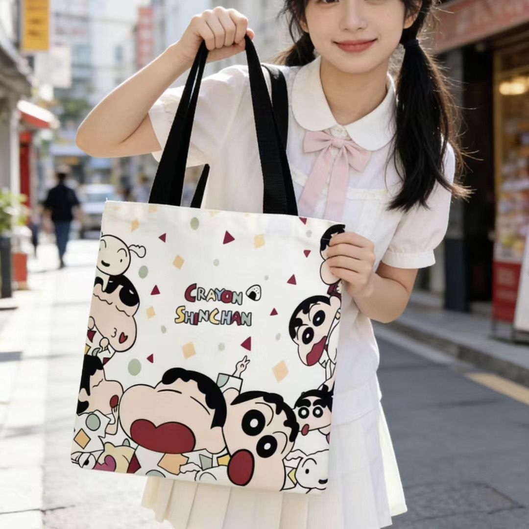 2026 New Crayon Shin-chan Canv - Canvas Tote Bag ulasan dan harga