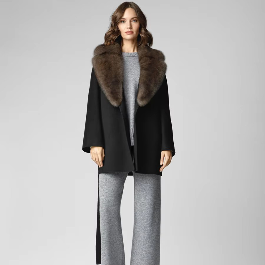 Natural Section Fox Fur Coat W - Women'S Fashion Bomber Jacket ulasan dan harga