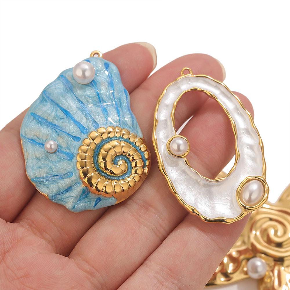 1pcs Large Conch Starfish Shel - Women'S Fashion Earrings ulasan dan harga