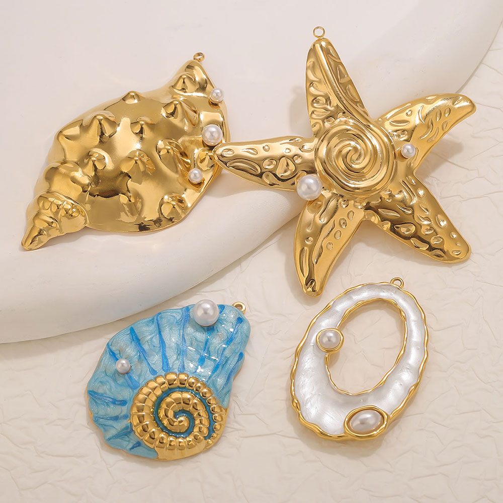 1pcs Large Conch Starfish Shel - Women'S Fashion Earrings ulasan dan harga