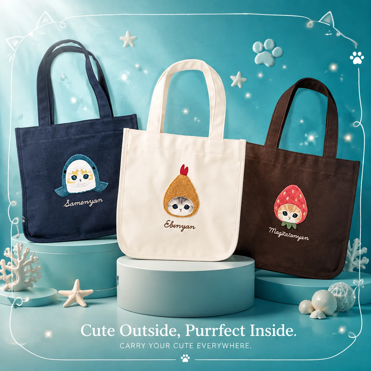 Japanese Mofusand Same Style N - Canvas Tote Bag ulasan dan harga